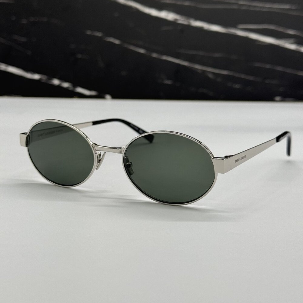 NEW SAINT LAURENT SL692 OO2 SILVER UNISEX SUNGLASSES SAINT LAURENT SL 692 OO2
